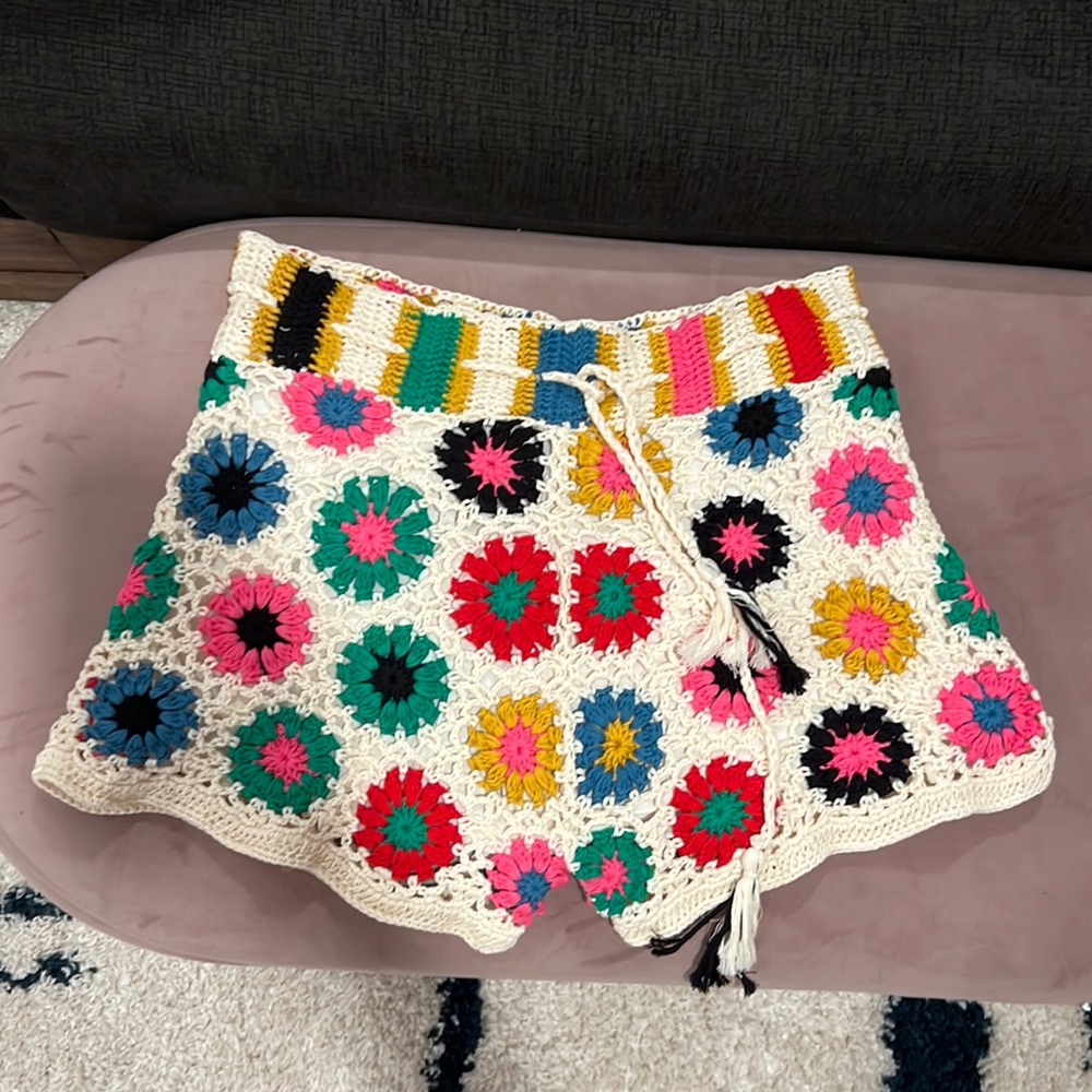 Farm rio crotchet shorts